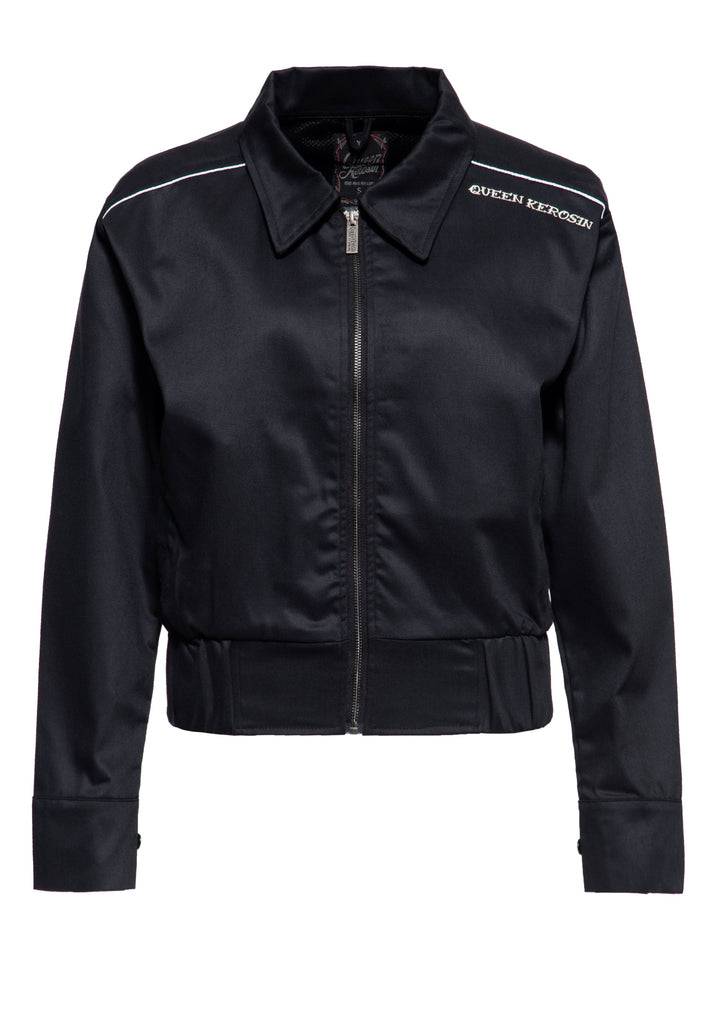 Queen Kerosin Gabardine Jacke «Rock'n'Roll Rebel Queen» Große Rabatte