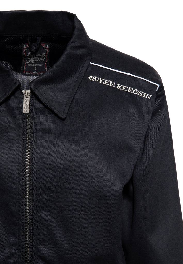 Queen Kerosin Gabardine Jacke «Rock'n'Roll Rebel Queen» Große Rabatte