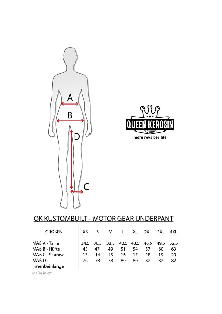 Queen Kerosin Motorradunterhose «Kustombuilt - Motor Gear» VIP-Rabatte