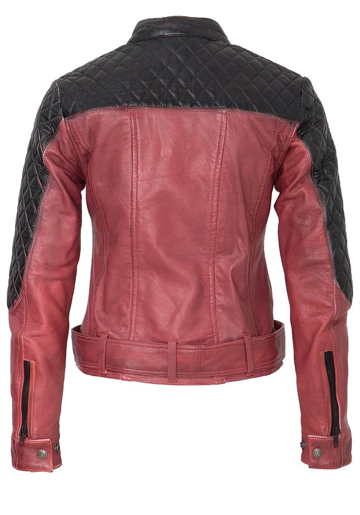Queen Kerosin Lederjacke im Racing Look Kostenlose Rückgabe