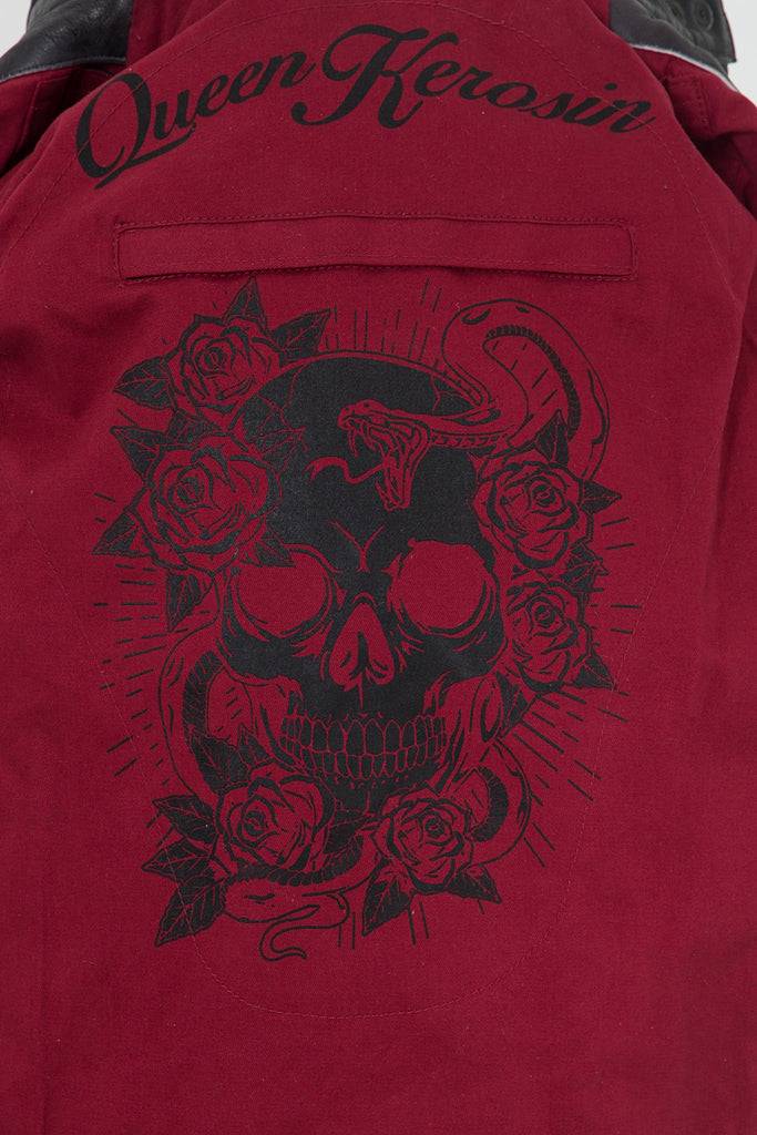 Queen Kerosin Lederjacke im Racing Look Kostenlose Rückgabe