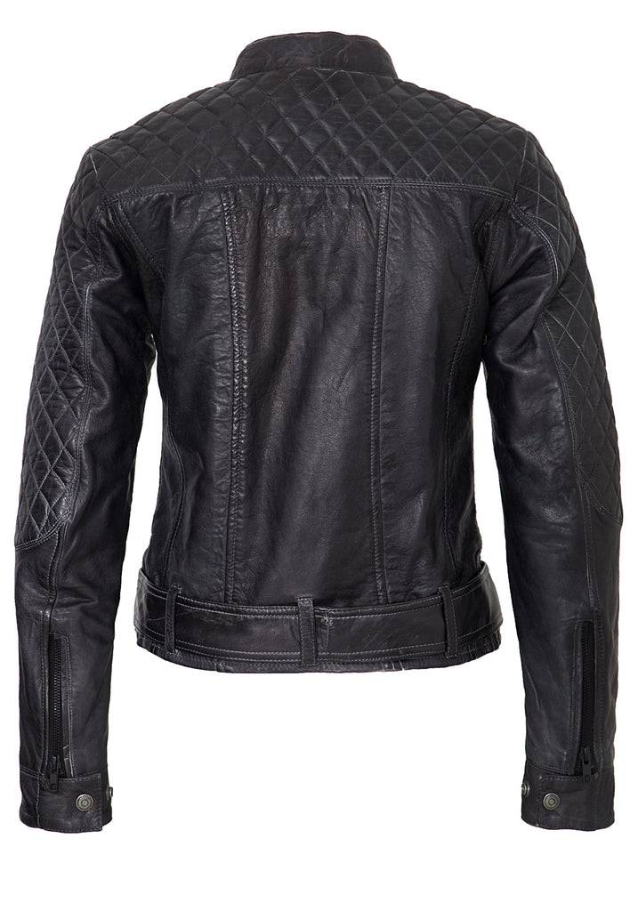 Queen Kerosin Lederjacke mit Kontrastfutter Begrenzte Freigabe