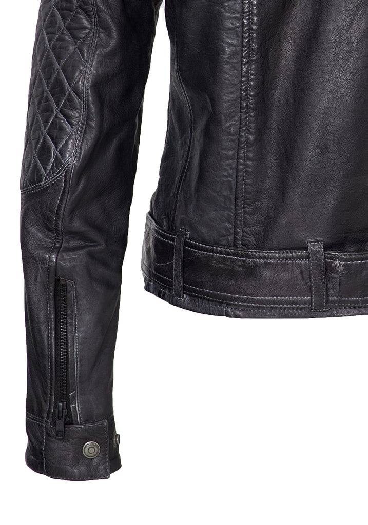 Queen Kerosin Lederjacke mit Kontrastfutter Begrenzte Freigabe