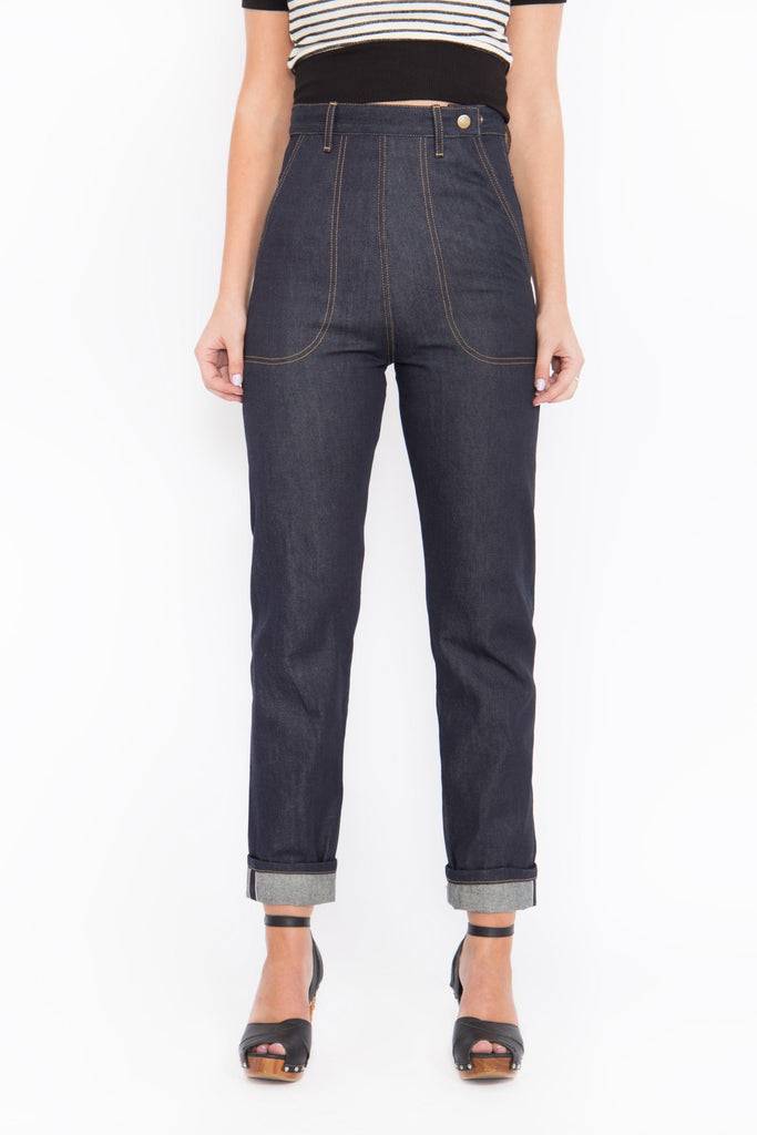 Queen Kerosin Authentic Selvedge Jeans «Red Selvedge» Bis zu 60% Rabatt
