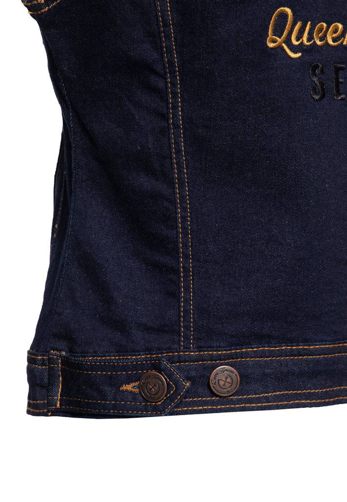 Queen Kerosin Jeans Weste «Speedway» Nur für heute