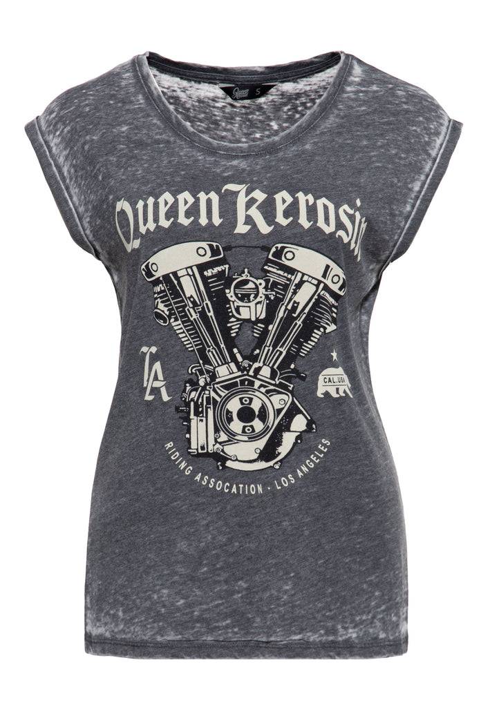 Queen Kerosin T-Shirt «Riding Association» Super Rabatt