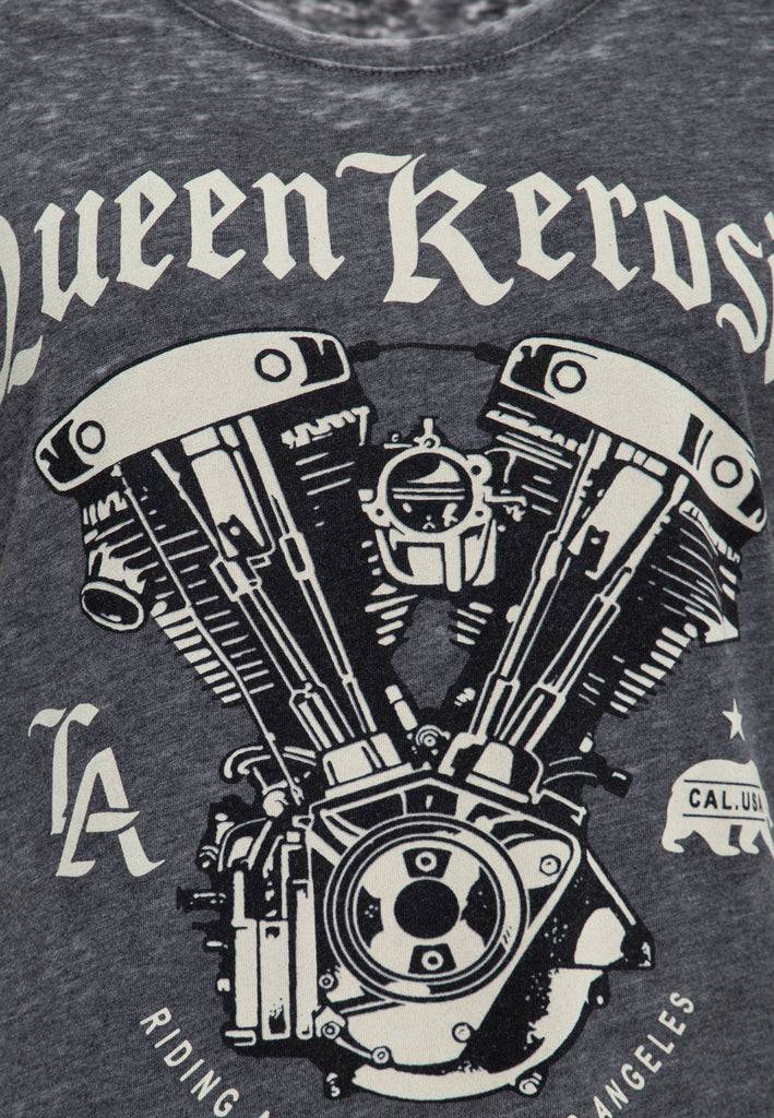 Queen Kerosin T-Shirt «Riding Association» Super Rabatt