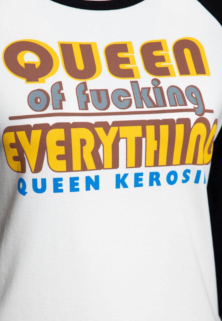 Queen Kerosin 3/4-Arm Shirt «Queen Of Fucking Everything» Riesige Rabatte