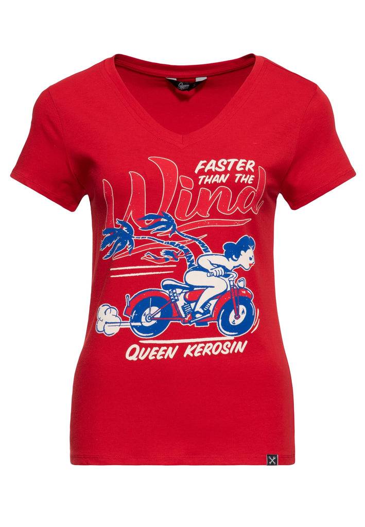 Queen Kerosin T-Shirt «Faster Than The Wind» Begrenzt auf 3 Tage