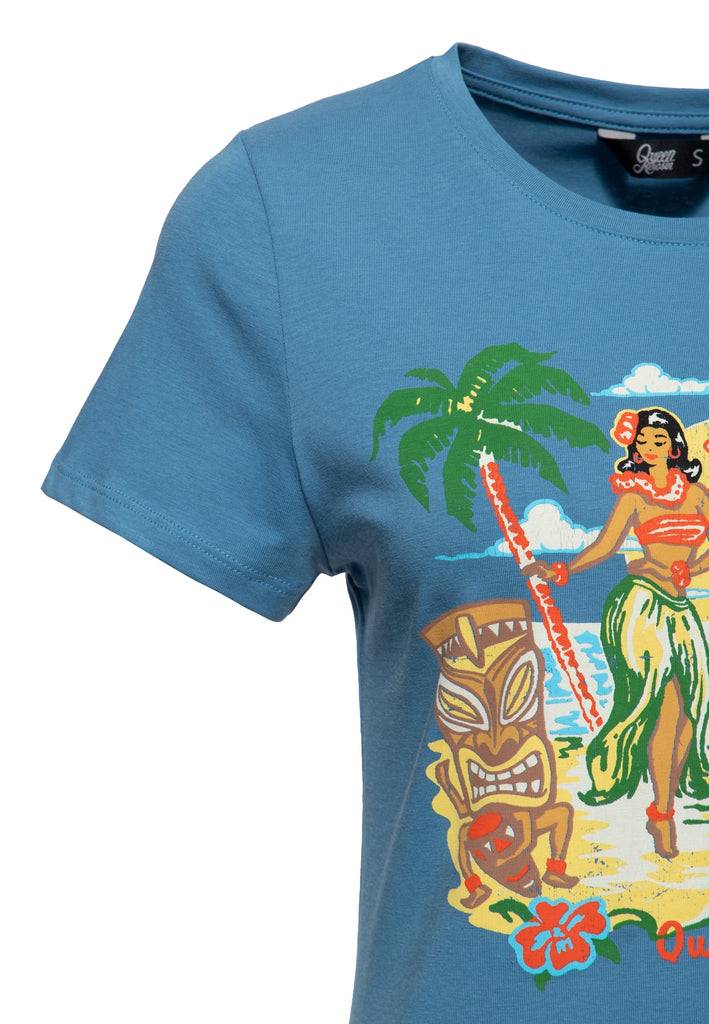 Queen Kerosin T-Shirt «Tiki Lagoon» 50% Rabatt für begrenzte Zeit