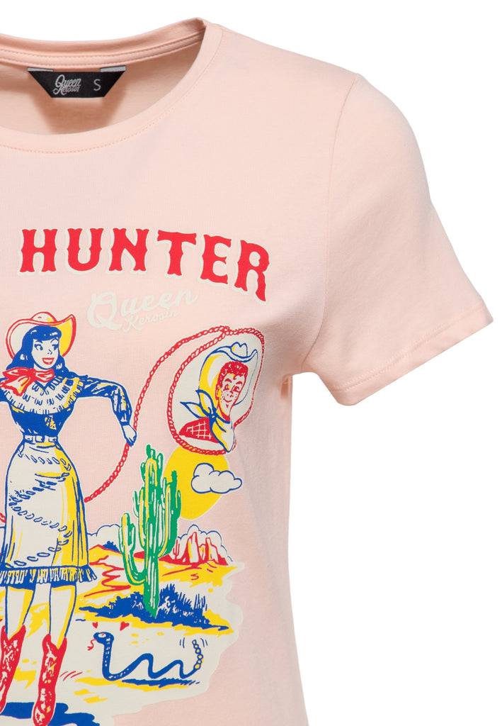 Queen Kerosin Print T-Shirt «Head Hunter» Rabatte dieses Monats
