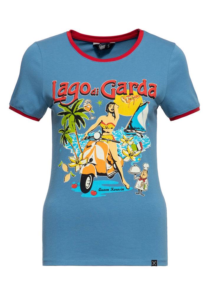 Queen Kerosin Ringer T-Shirt «Lago di Garda» Online