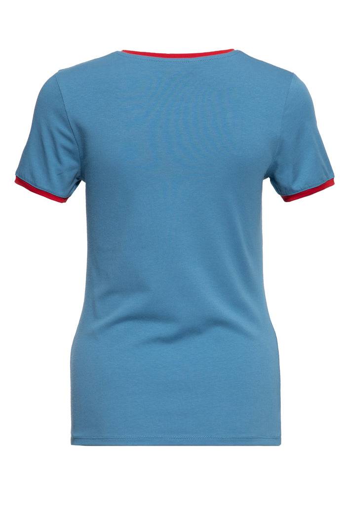 Queen Kerosin Ringer T-Shirt «Lago di Garda» Online