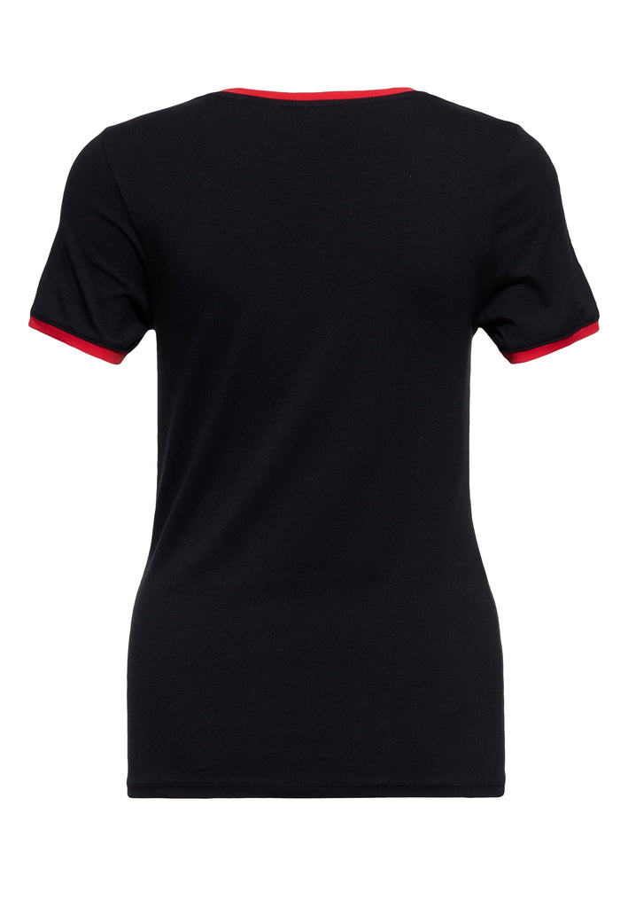 Queen Kerosin Ringer T-Shirt «Real Romance» Outlet