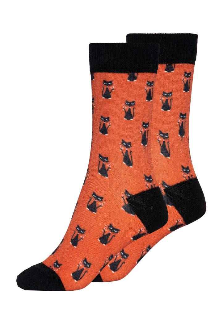 Queen Kerosin Socken «Cat» Fabrikverkauf
