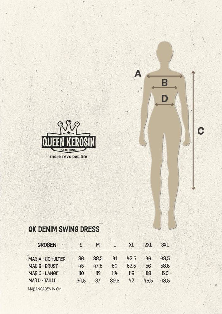 Queen Kerosin Workwear Swing Kleid Sonderangebot