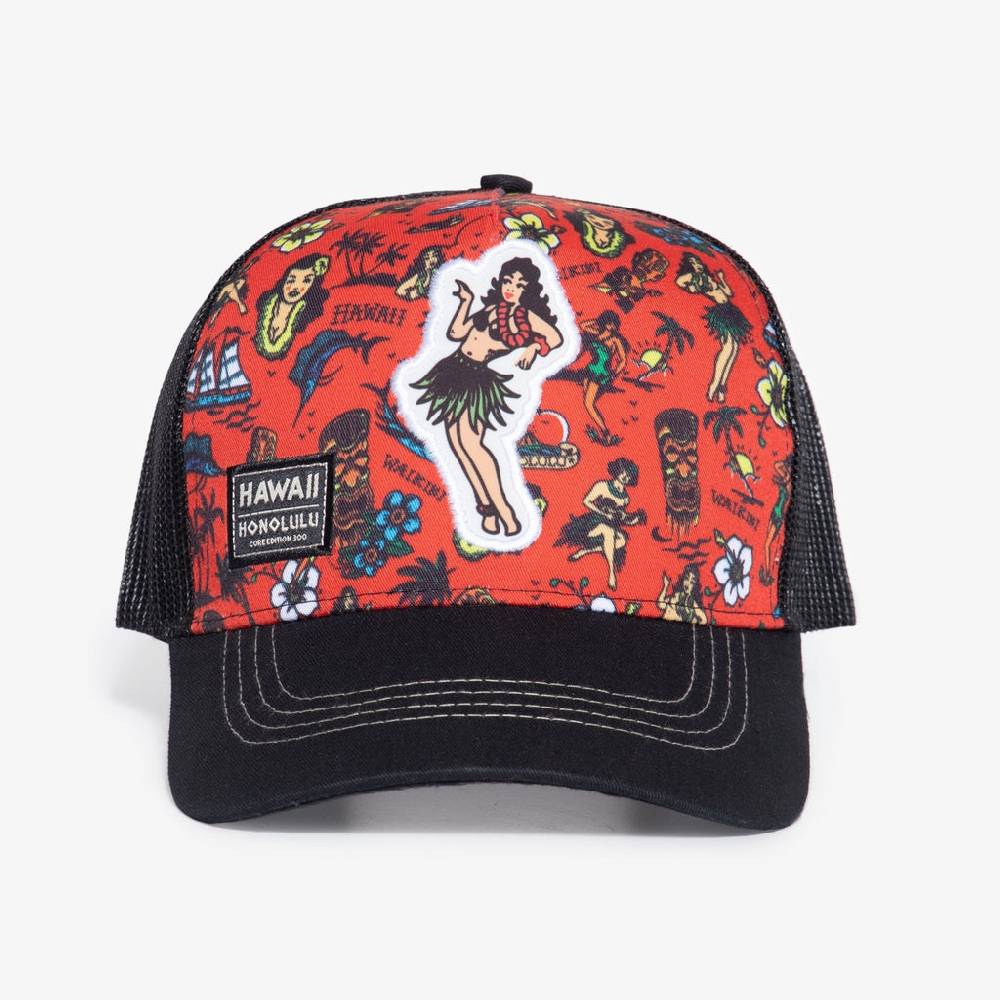 Queen Kerosin Trucker Cap «Hawaii Honolulu» Neuheiten