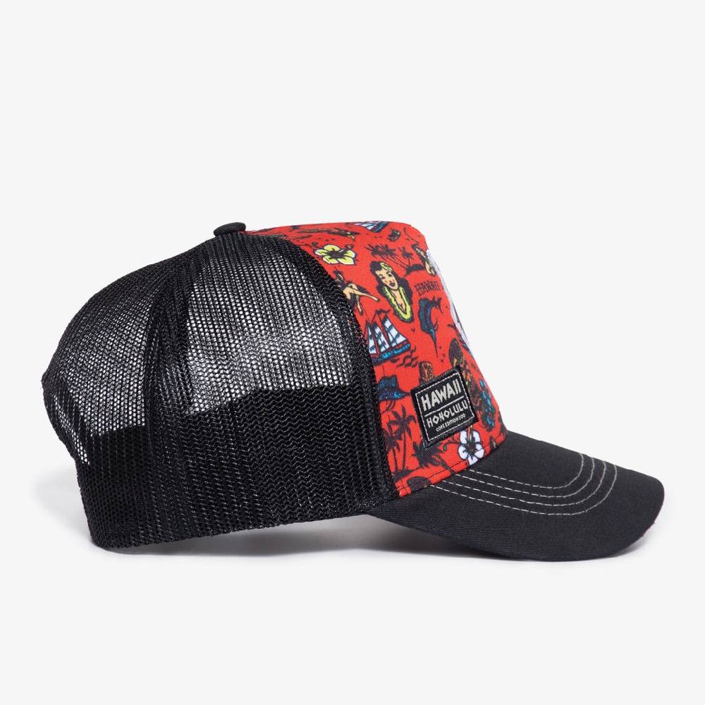 Queen Kerosin Trucker Cap «Hawaii Honolulu» Neuheiten