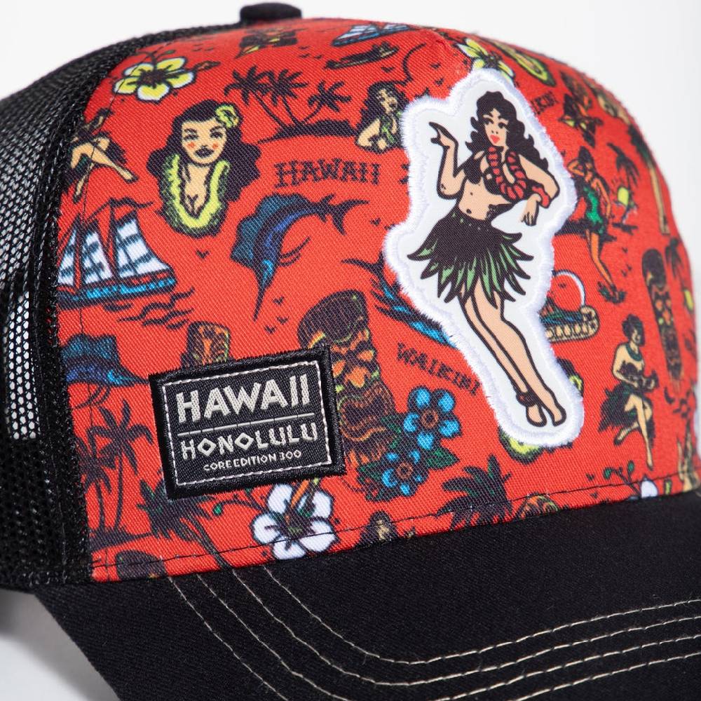 Queen Kerosin Trucker Cap «Hawaii Honolulu» Neuheiten