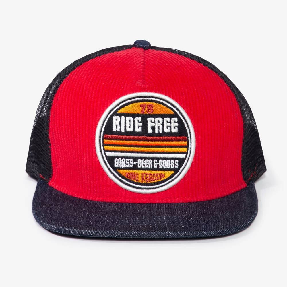 Queen Kerosin Snapback Mesh Cap «Ride Free» Tiefpreis