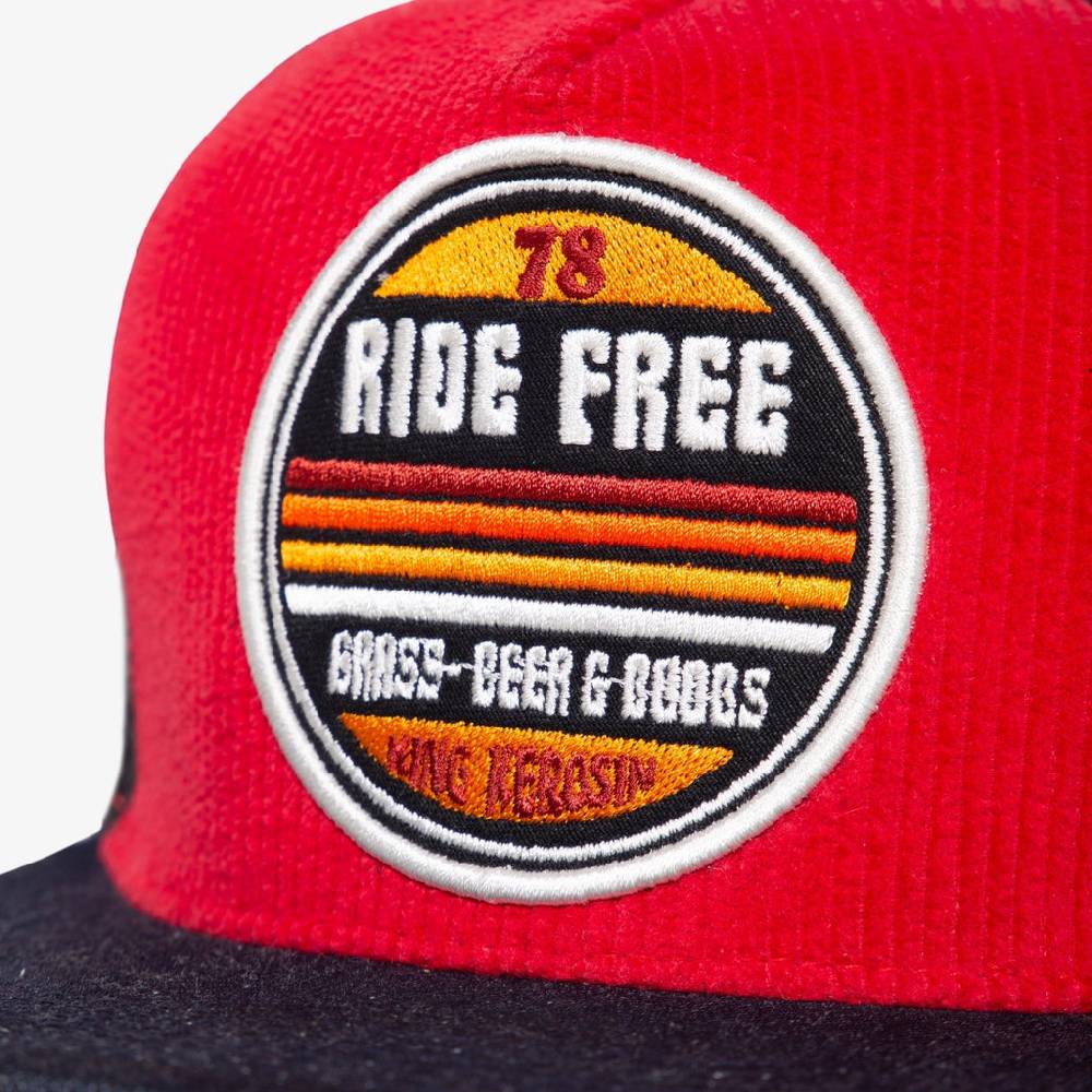 Queen Kerosin Snapback Mesh Cap «Ride Free» Tiefpreis