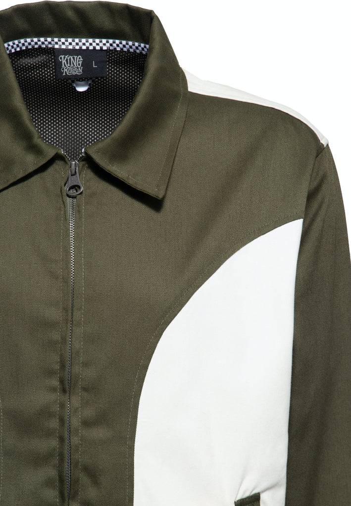 Queen Kerosin 50s Gabardine Jacke Bis zu 65% Rabatt