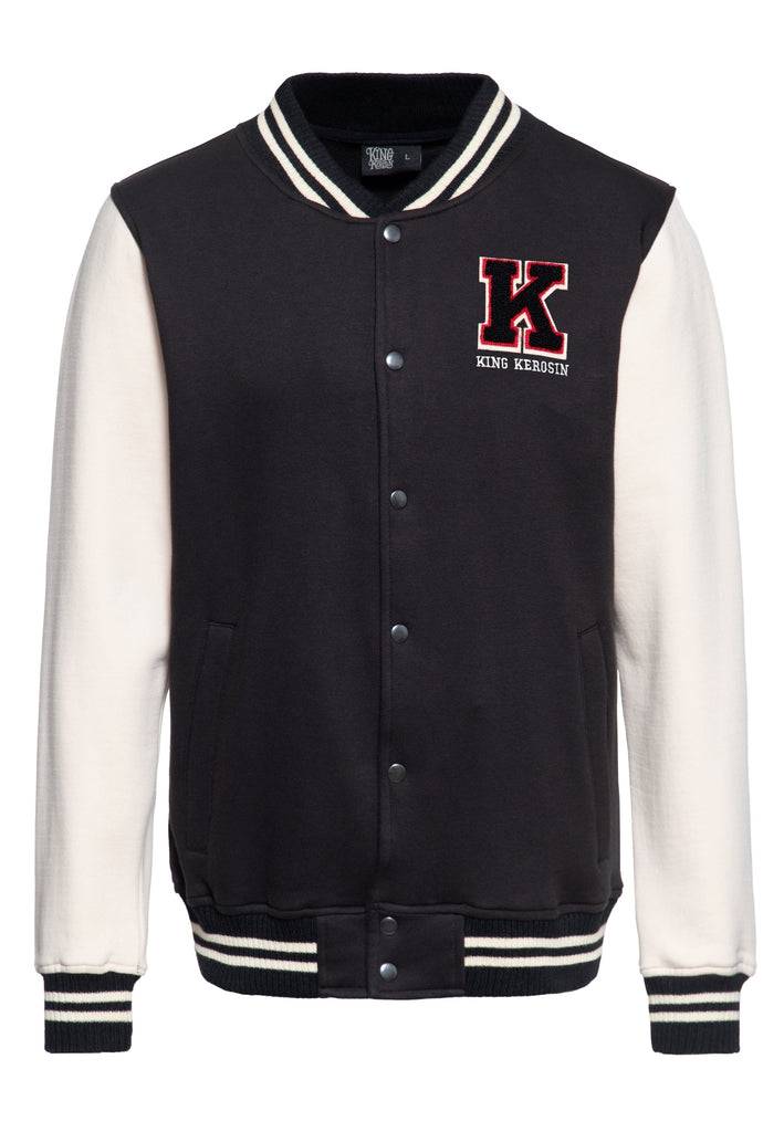 Queen Kerosin College Sweatjacke «KK» Discount Store für neue Produkte