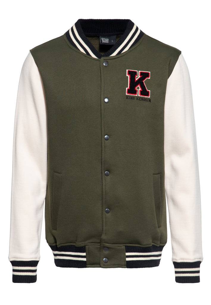 Queen Kerosin College Sweatjacke «KK» Discount Store für neue Produkte