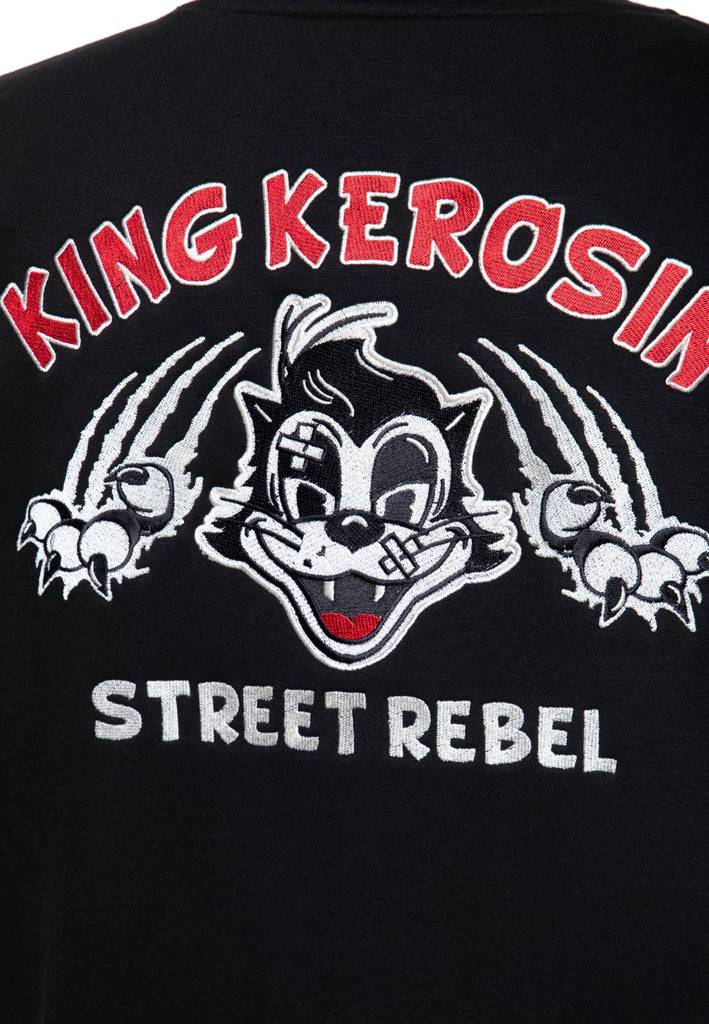Queen Kerosin College Sweatjacke «Street Rebel» Nur noch ein Tag übrig