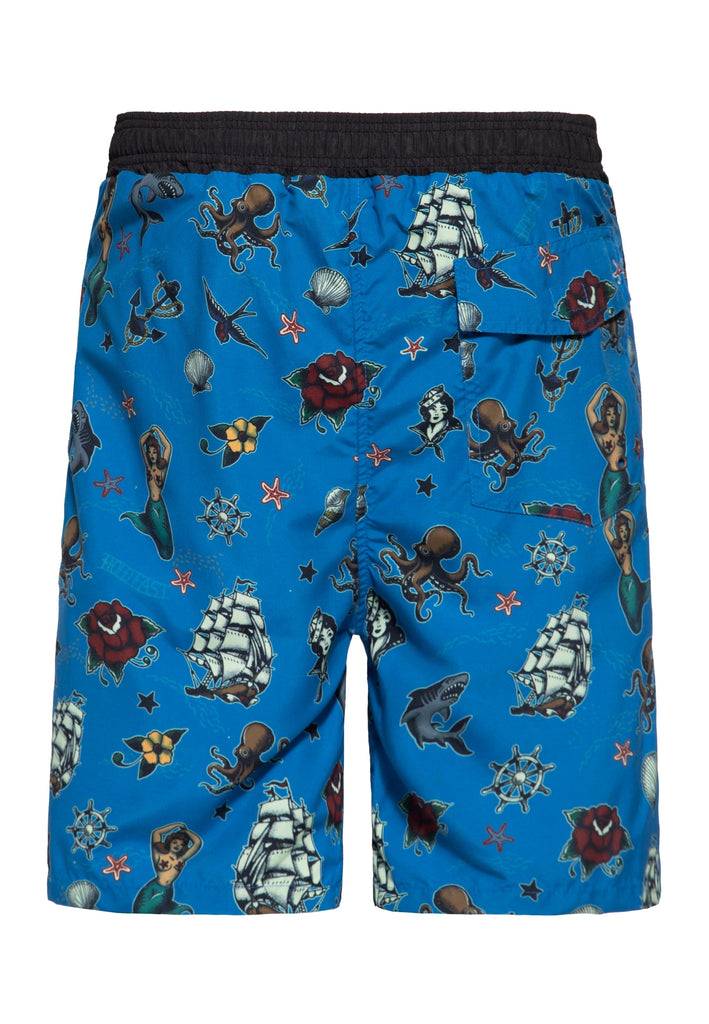 Queen Kerosin Badeshorts «Sailor» Limitierter Zeitrabatt