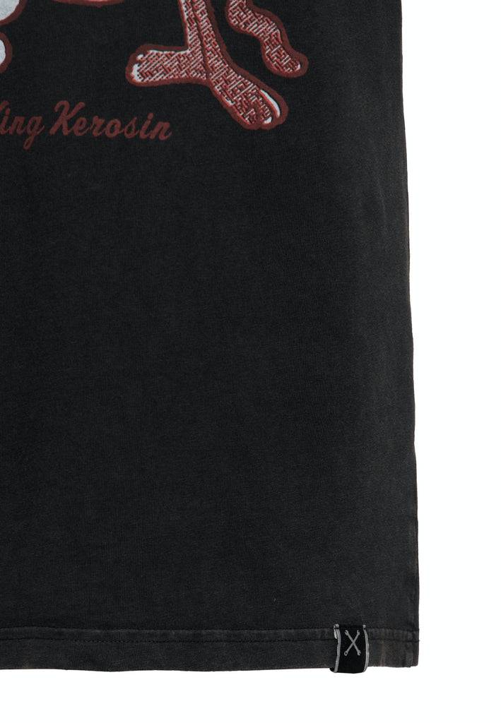 Queen Kerosin Oil Washed T-Shirt «GoodFellas» Günstig kaufen