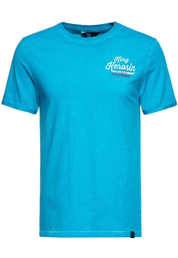 Queen Kerosin Oil Washed T-Shirt «Speedshop King Kerosin» Großer Ausverkauf