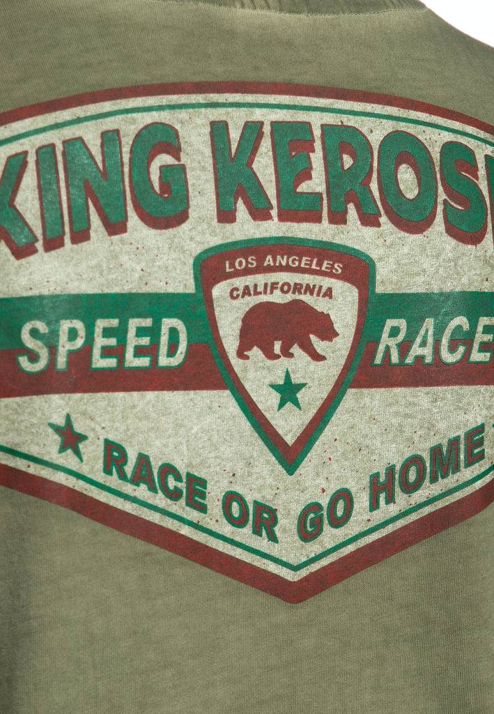 Queen Kerosin Oil Washed T-Shirt «Speedway 1955» Flash Sale