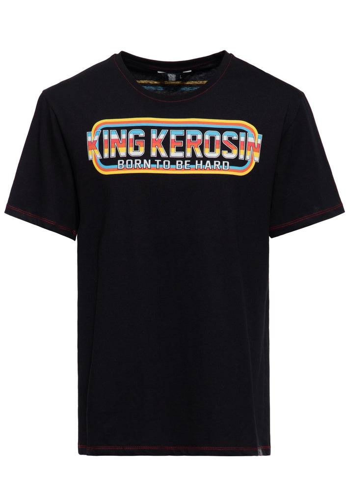 Queen Kerosin Print T-Shirt «Born to be Hard» Online Shopping