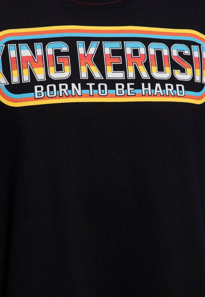 Queen Kerosin Print T-Shirt «Born to be Hard» Online Shopping