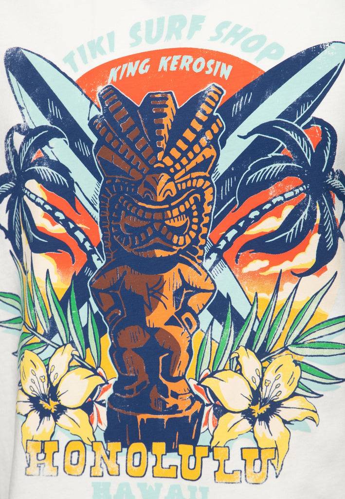 Queen Kerosin T-Shirt «Tiki Surf Shop» Lagerräumung