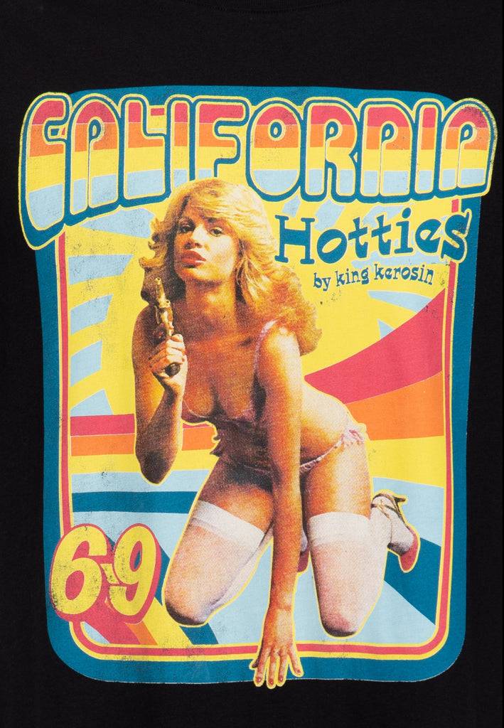 Queen Kerosin Classic T-Shirt «California Hotties» Top Angebot