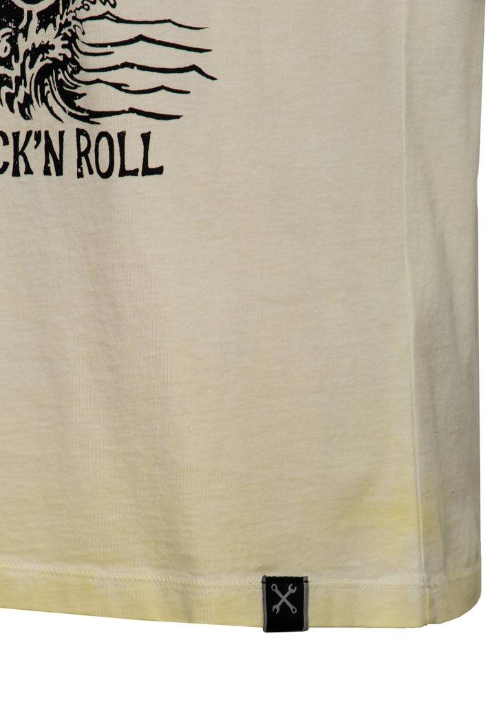 Queen Kerosin Oil Wash T-Shirt «Bikers Island» Neuheiten