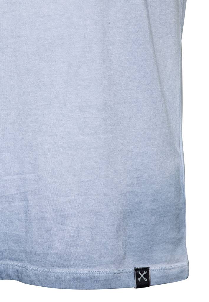 Queen Kerosin Oil Wash T-Shirt «Long Beach» Saisonale Angebote