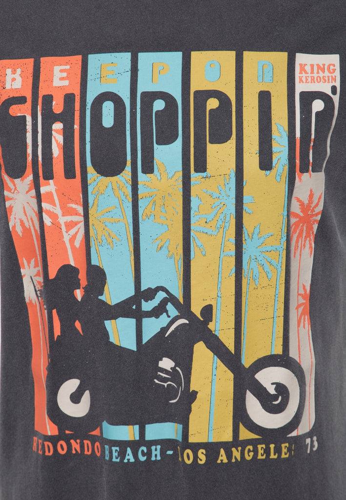 Queen Kerosin Acid Wash T-Shirt «Keep on Choppin'» Kauf eins, bekomm eins gratis