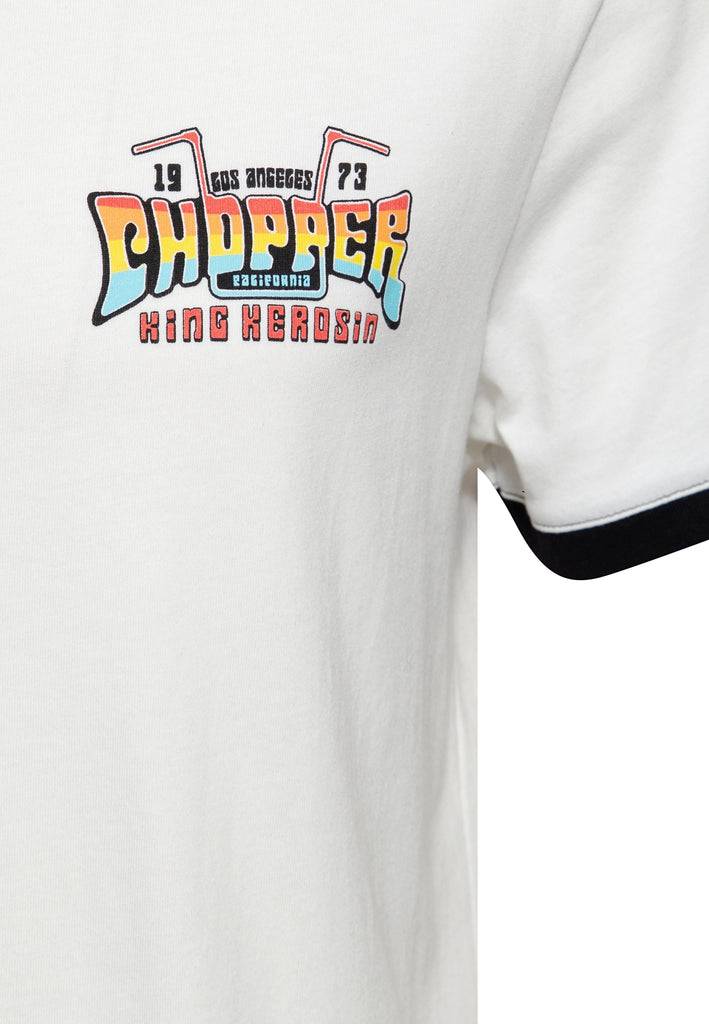 Queen Kerosin Contrast T-Shirt «Chopper» Tägliche Deals