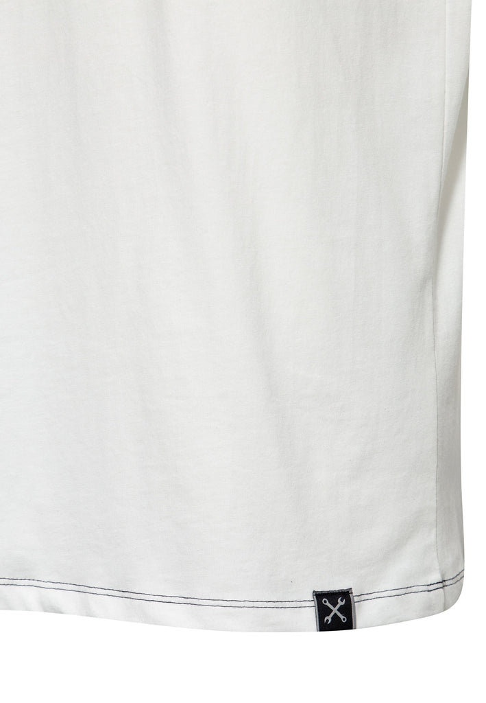 Queen Kerosin Contrast T-Shirt «Chopper» Tägliche Deals