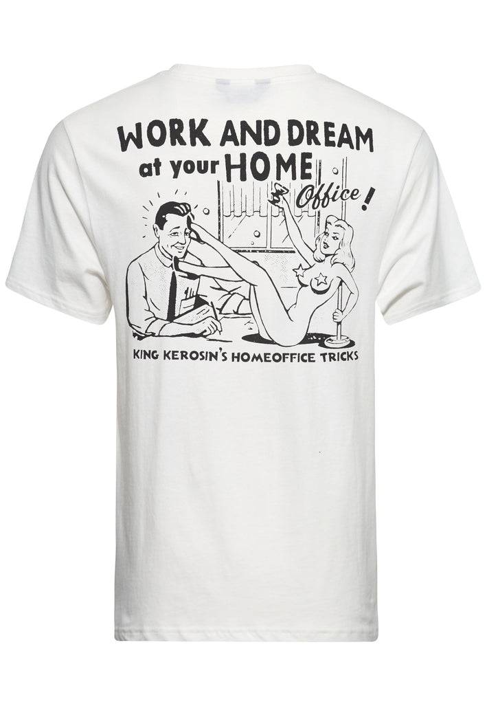 Queen Kerosin Classic T-Shirt «Homeoffice» Super Sparpreis