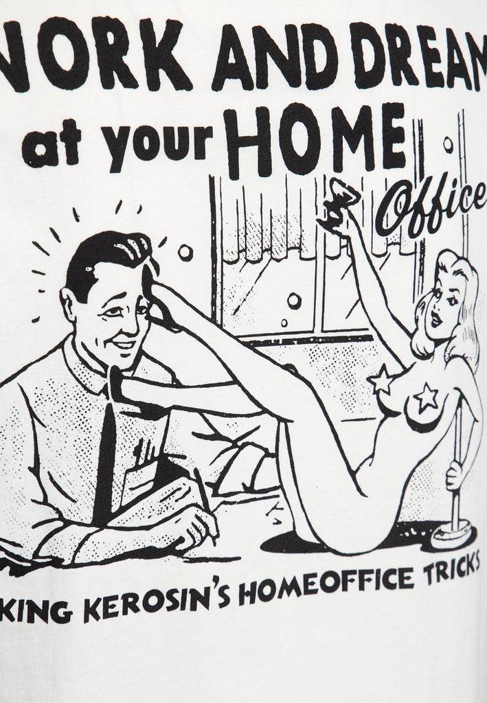 Queen Kerosin Classic T-Shirt «Homeoffice» Super Sparpreis