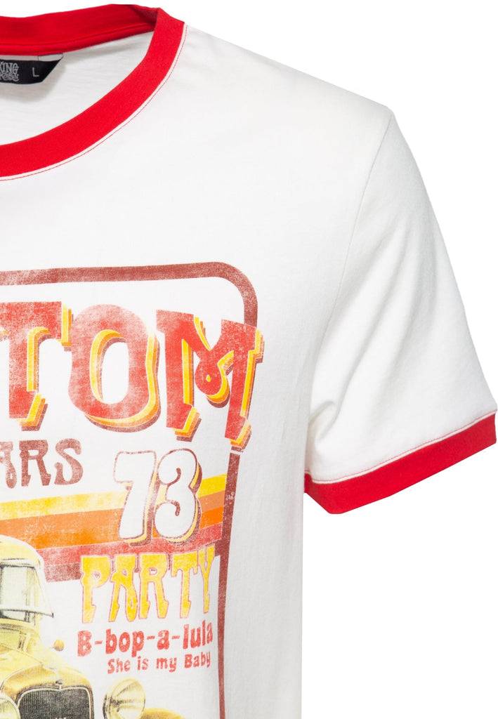 Queen Kerosin Kontrast T-Shirt «Custom 73» Kostenlose Rückgabe