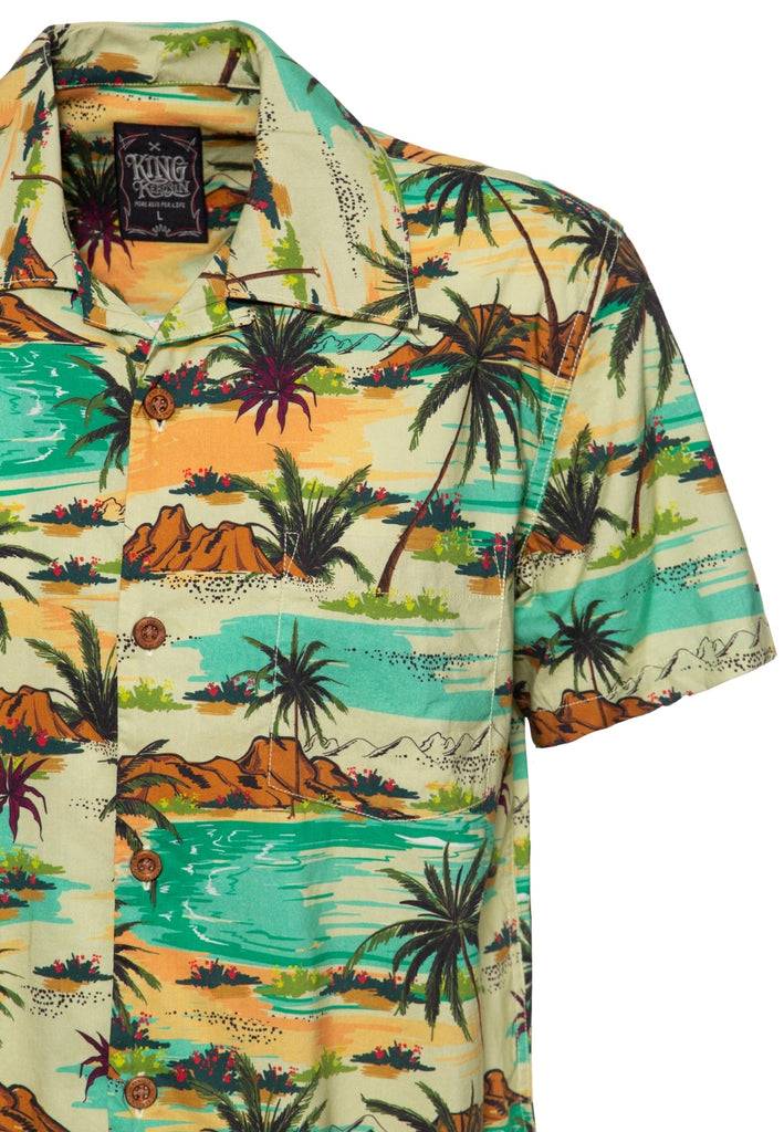 Queen Kerosin Hawaii Hemd «Tropical Sea» Vierteljährliche Förderung