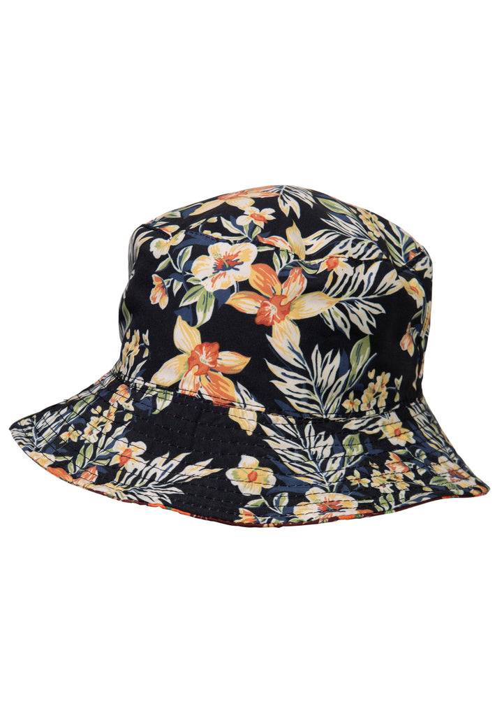 Queen Kerosin Bucket Hat «Hibiscus» im Angebot