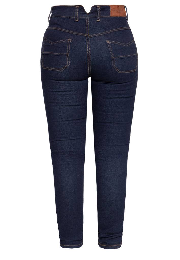 Queen Kerosin High Waist Slim Fit Jeans im 5-Pocket-Design «Betty» Fabrikverkauf