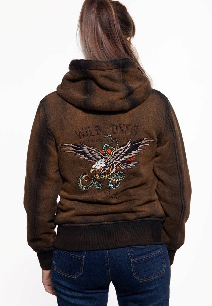 Queen Kerosin Sweatjacke mit Kapuze «Wild Ones» Begrenztes Angebot