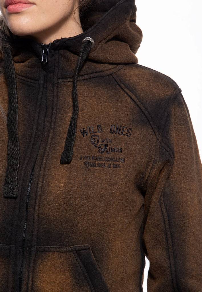 Queen Kerosin Sweatjacke mit Kapuze «Wild Ones» Begrenztes Angebot
